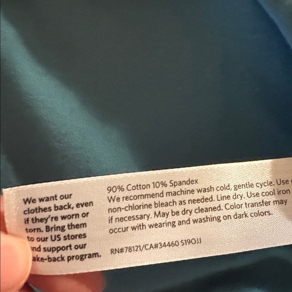 Eileen Fisher Cotton Stretch Jersey Crew Neck Top - Picture 3 of 3